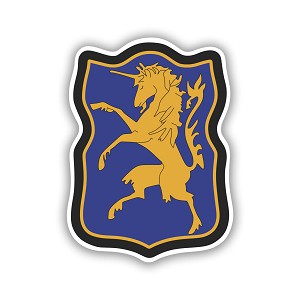 6th Armored Cavalry Fighting Sixth Army  Precision Cut Decal