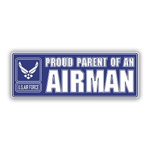 Proud Parent of an Air Force Airman USAF  Precision Cut Decal 