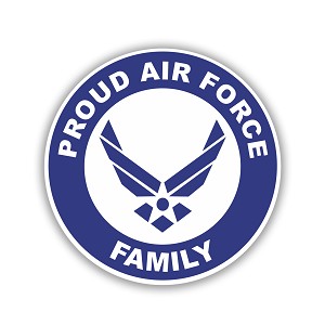 Proud Air Force Family Precision Cut Decal