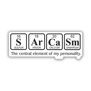 SArCaSm  Precision Cut Decal