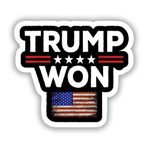 Trump Won  Precision Cut Decal 