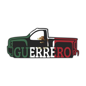 Guerrero Mexico Truck  Precision Cut Decal