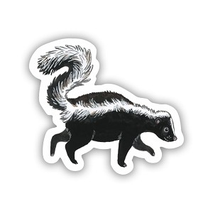 Watercolor Skunk  Precision Cut Decal