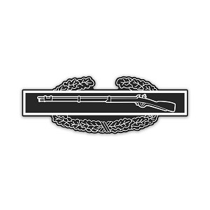Combat Infantryman Badge CIB Rifle Reflective   Precision Cut Decal