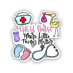 Nicu Nurse Life  Precision Cut Decal