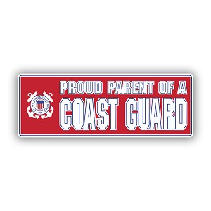 USCG Proud Parent of Coast Guard   Precision Cut Decal