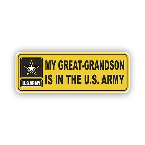 My Great Grandson is in the Army   Precision Cut Decal
