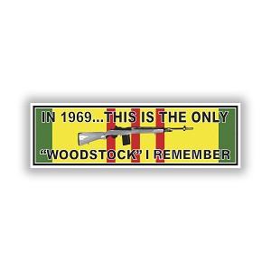 Woodstock Vietnam   Precision Cut Decal