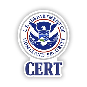 Community Emergency Response Team CERT  Precision Cut Decal