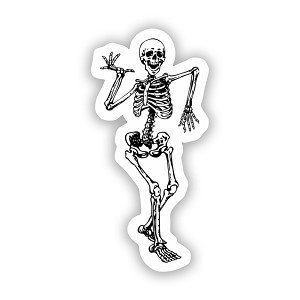 Dancing Skeleton  Precision Cut Decal