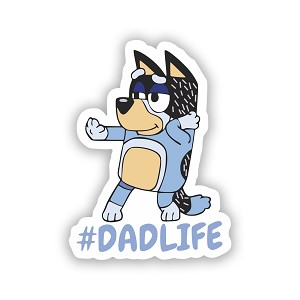 Dad Life Bluey  Precision Cut Decal 