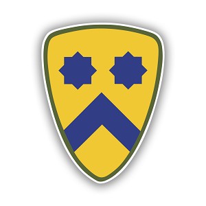 2nd Cavalry Buffalo Soldiers WWII  Cut Decal
