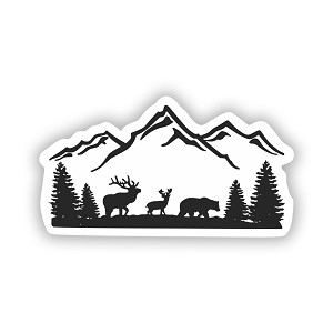 Mountain Nature  Precision Cut Decal