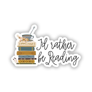 I'd Rather Be Reading  Precision Cut Decal 