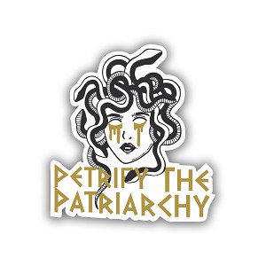 Medusa Petrify The Patriarchy  Precision Cut Decal