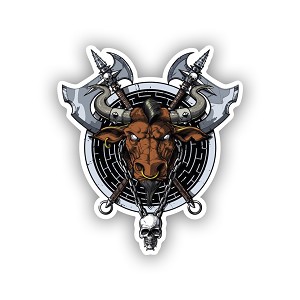 Minotaur Skull  Precision Cut Decal 