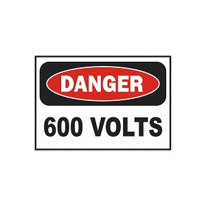Creative Club Danger 600 Volts   Precision Cut Decal