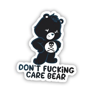 Don't Care Bear   Precision Cut Decal