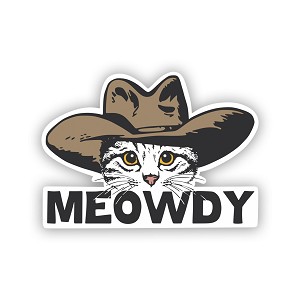 Meowdy   Precision Cut Decal