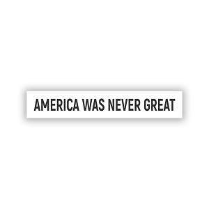 America was Never Great  Precision Cut Decal