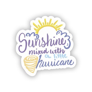 Sunshine Mixed with a Little Hurricane  Precision Cut Decal
