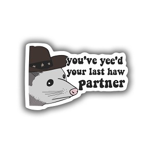 You've Yee'd Your Last Haw Partner   Precision Cut Decal