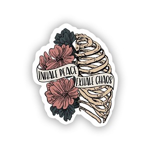 Inhale Peace Exhale Chaos   Precision Cut Decal