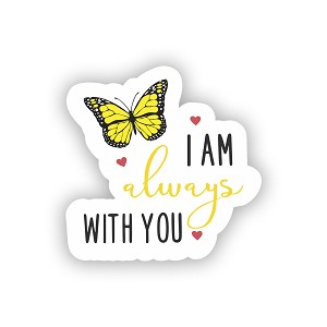 Yellow Butterfly   Precision Cut Decal