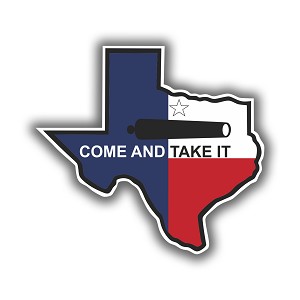 Texas State Flag Come and Take It,  Alamo  Precision Cut Decal