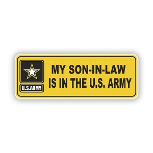 My Son in Law is in the Army   Precision Cut Decal