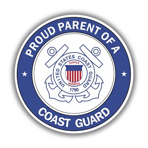 Proud Parent of a Coast Guard Precision Cut Decal
