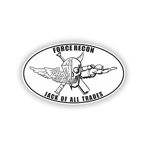 Force Recon Jack of All Trades   Precision Cut Decal
