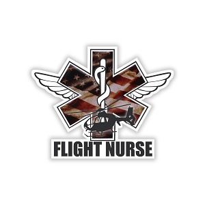 Flight Nurse   Precision Cut Decal