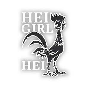 HEI GIRL HEI    Precision Cut Decal