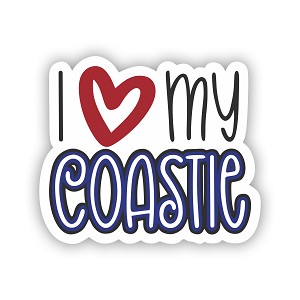 I Love My Coastie ( Coast Guard )  Precision Cut Decal 