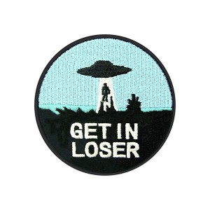 UFO Get in Loser Abduction   Precision Cut Decal