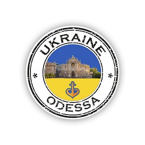 Ukraine Odessa Seal Precision Cut Decal