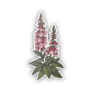 Foxglove Flower Precision Cut Decal