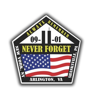 Allways Remenber 9-11 Never Forget  Precision Cut Decal