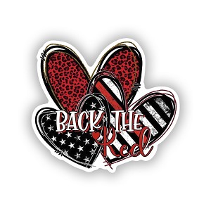 Fire Wife First Responder Back the Red Precision Cut Decal