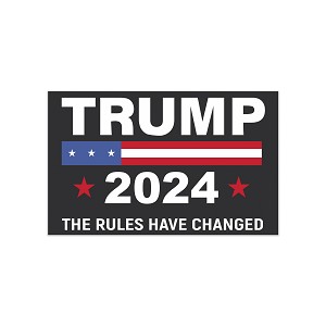 Trump 2024 The Rules Have Changed Precision Cut Decal
