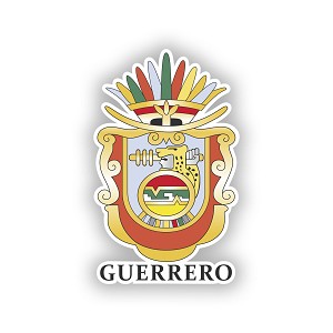 Guerrero State Seal Mexico Precision Cut Decal