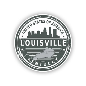 Louisville City Kentucky USA  Precision Cut Decal