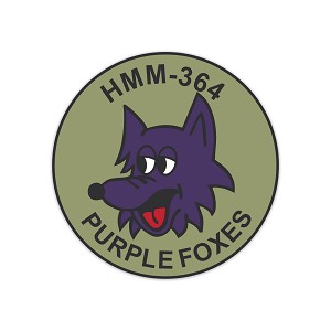 Purple Foxes  Precision Cut Decal