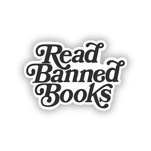 Read Banned Books  Precision Cut Decal 