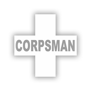 Corpsman Cross   Precision Cut Decal