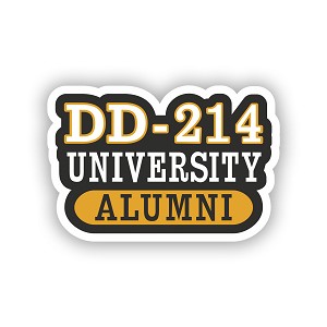 DD-214 University Alumni  Precision Cut Decal