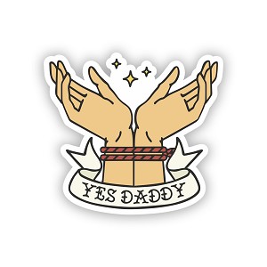 Yes Daddy   Precision Cut Decal