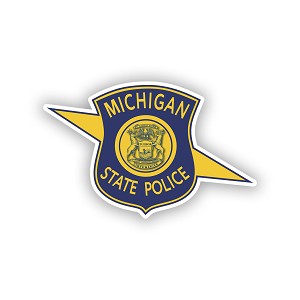 Michigan State Police Sheriff Badge    Precision Cut Decal