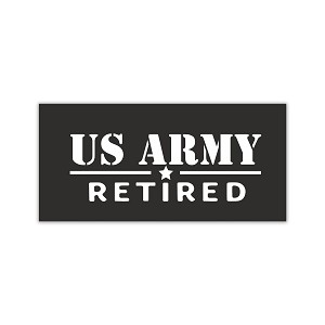 US Army Retired Precision Cut Decal